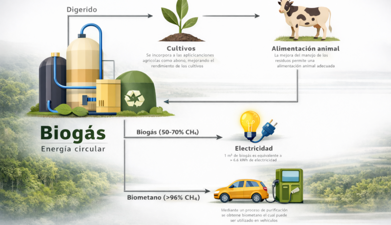 Fertilizante verde y energía a partir de residuos ganaderos