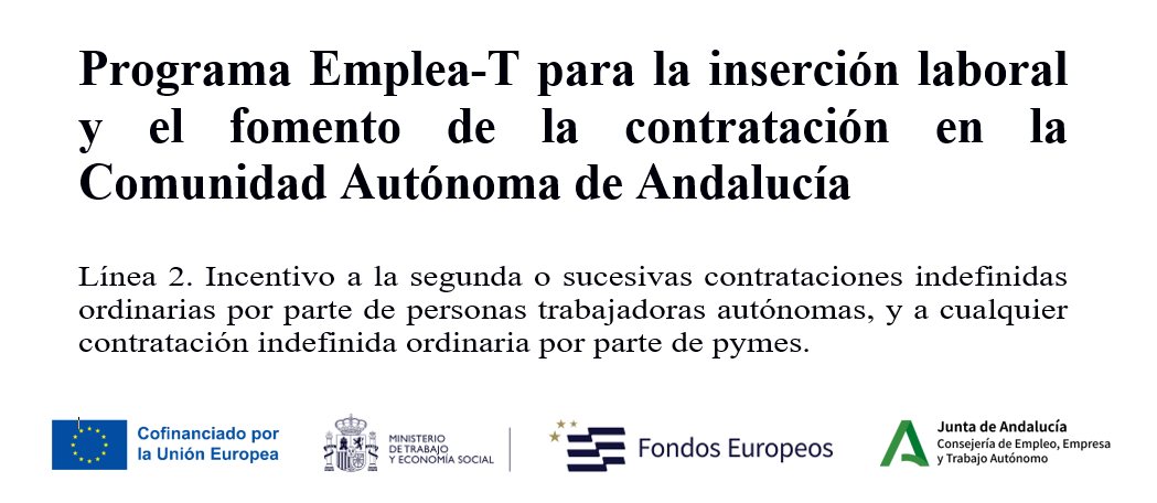Cartel subvención Emplea-T